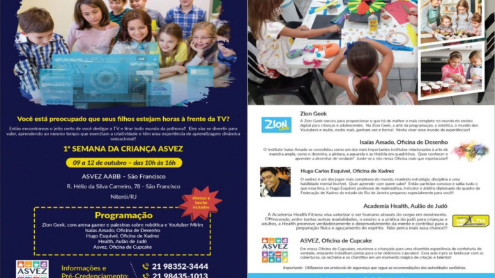 1ª SEMANA DA CRIANÇA ASVEZ.