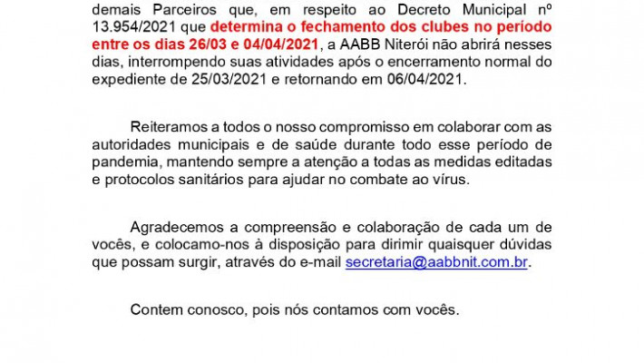 COMUNICADO
