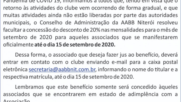 Carta aos Associados