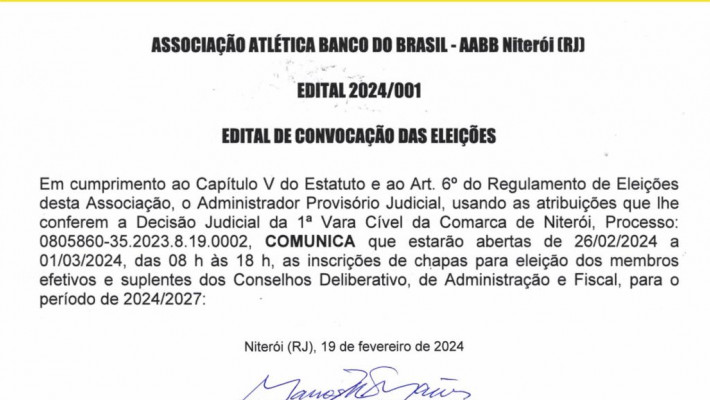 EDITAL DE CONVOCAÇÃO.