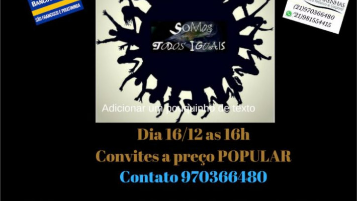 Espetáculo de dança SOMOS TODOS IGUAIS.