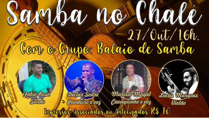 Venha curtir nosso Samba no chalé!