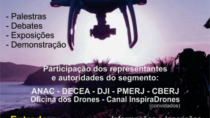 Curso de Pilotagem e Workshop/Tecnologia e Segurança dos Drones.
