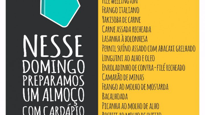 ALMOÇO ESPECIAL PARA O DIA DOS PAIS!!!