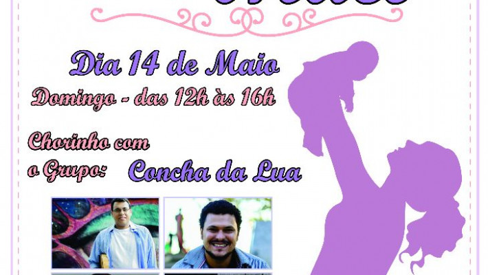 Dia 14 de Maio – Domingo – das 12h às 16h