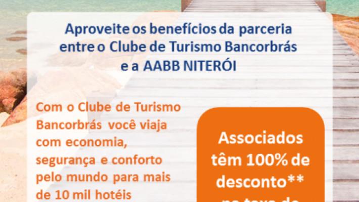 Partiu viajar! Com 100% de desconto na taxa de adesão para associados AABB NITERÓI.
