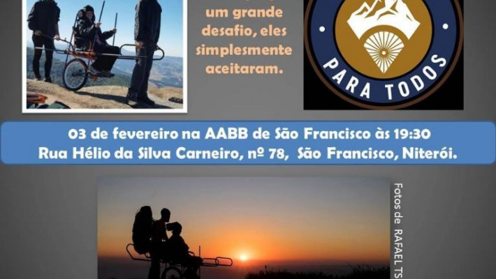 É hoje! Venha conhecer o Projeto MONTANHA PARA TODOS!