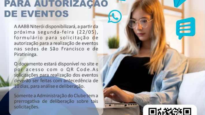 FORMULÁRIO PARA AUTORIZAÇÃO DE EVENTOS