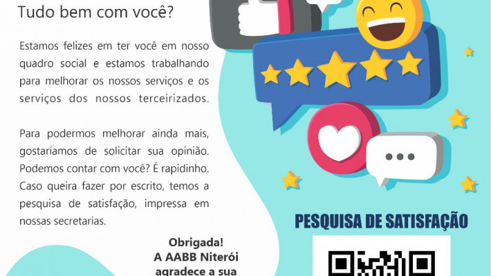 PESQUISA DE SATISFAÇÃO.