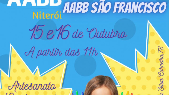 TEM FEIRA AABB NESTE FINAL DE SEMANA!