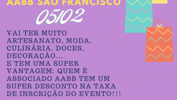 Feirinha AABB São Francisco.